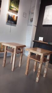 Pecan bedside tables